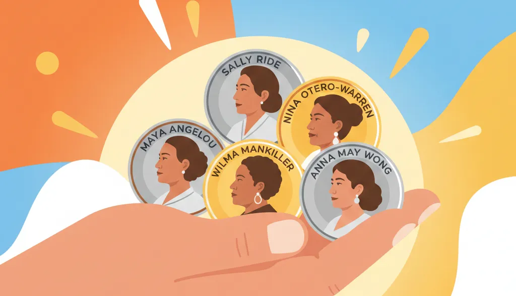 American Women Quarters Program in the hand